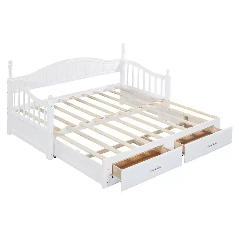 Lit de repos en bois taille double