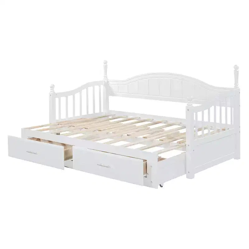 Lit de repos en bois taille double