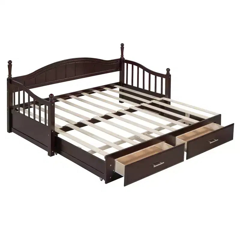 Lit de repos en bois taille double