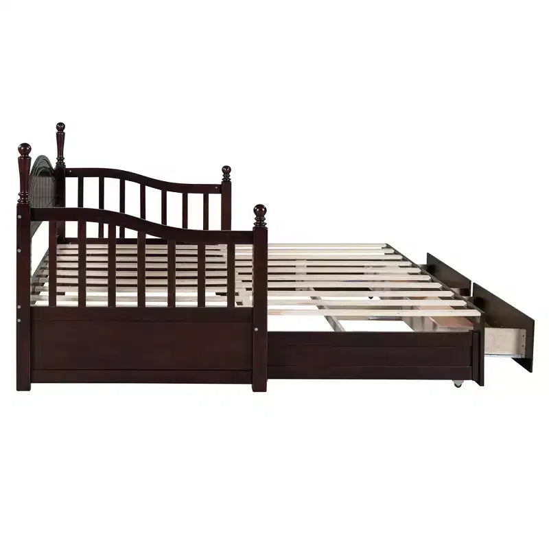 Lit de repos en bois taille double