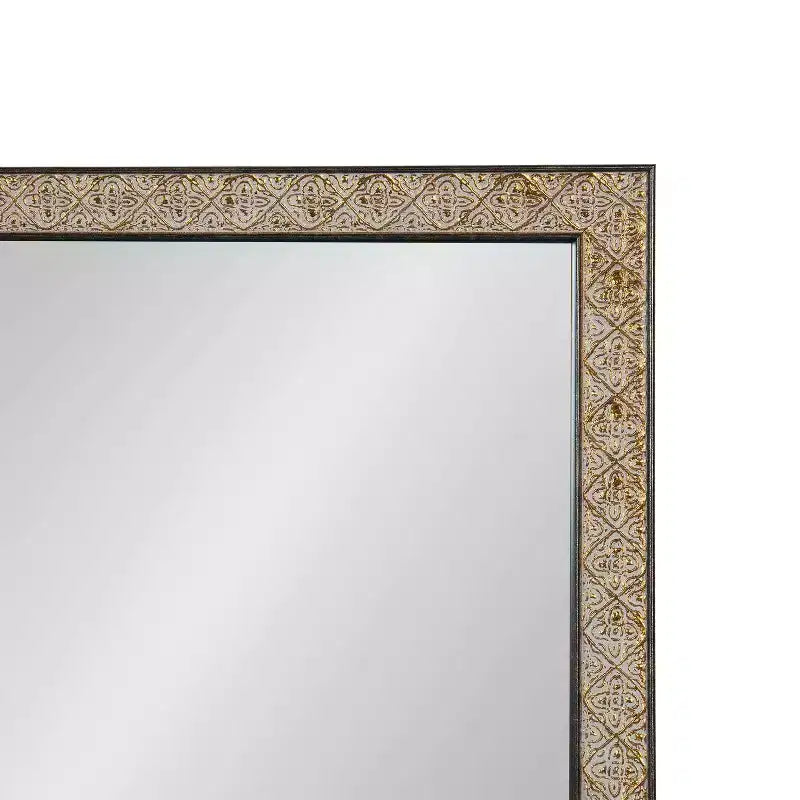 Miroir Mural Rectangulaire Doré