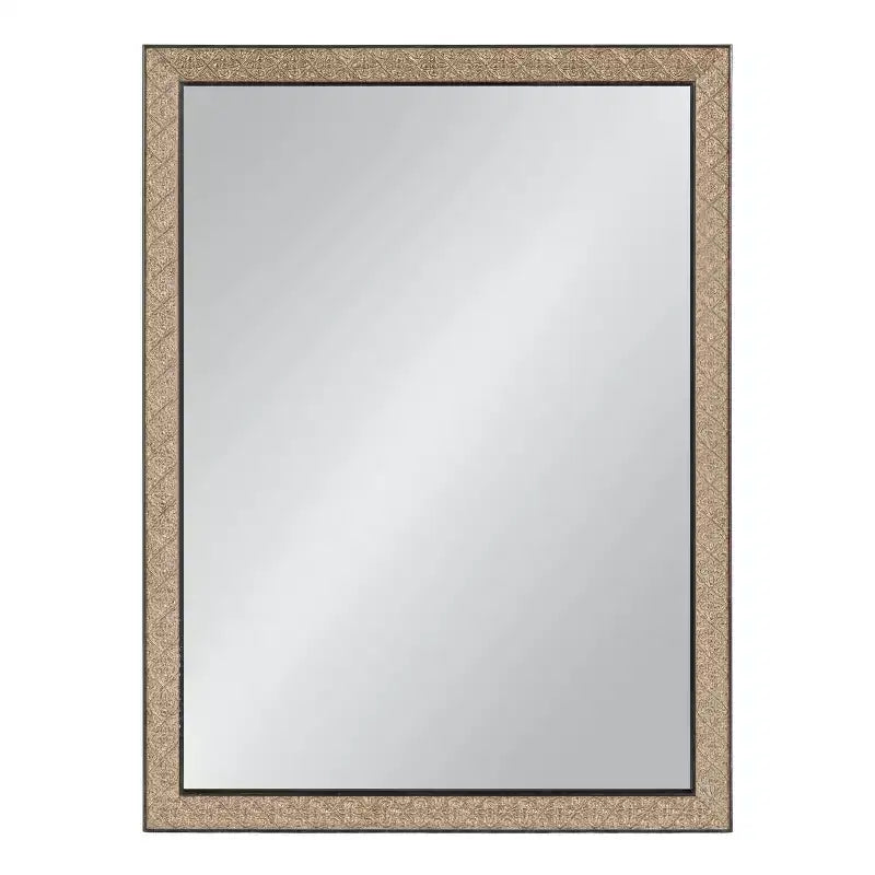 Miroir Mural Rectangulaire Doré