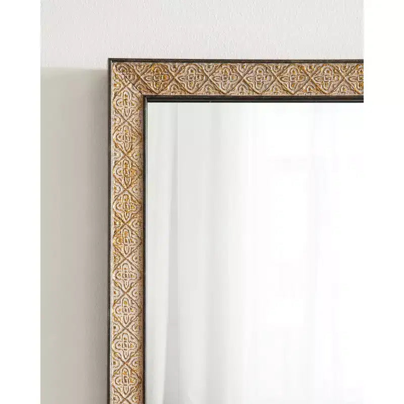 Miroir Mural Rectangulaire Doré
