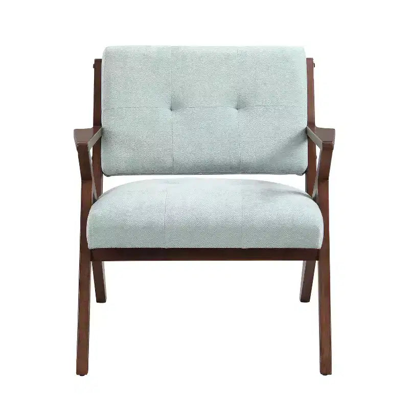 Christopher Knight Home Yuna Wood Upholstered Accent Chair Green/Brown