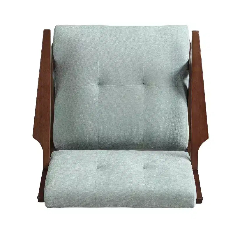 Fauteuil d'appoint rembourré en bois