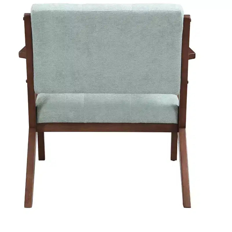 Fauteuil d'appoint rembourré en bois