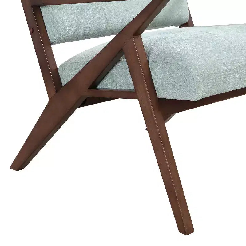 Fauteuil d'appoint rembourré en bois