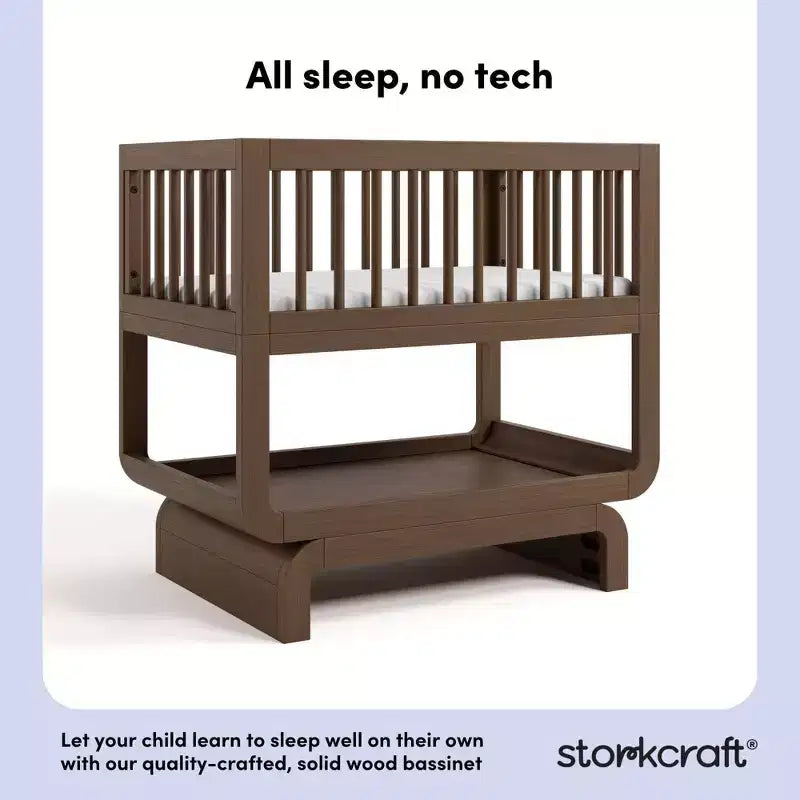Berceau et coffre à jouets convertibles