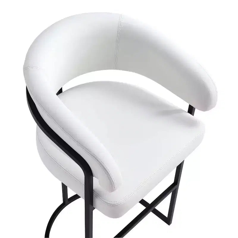 Tabouret de bar moderne en similicuir