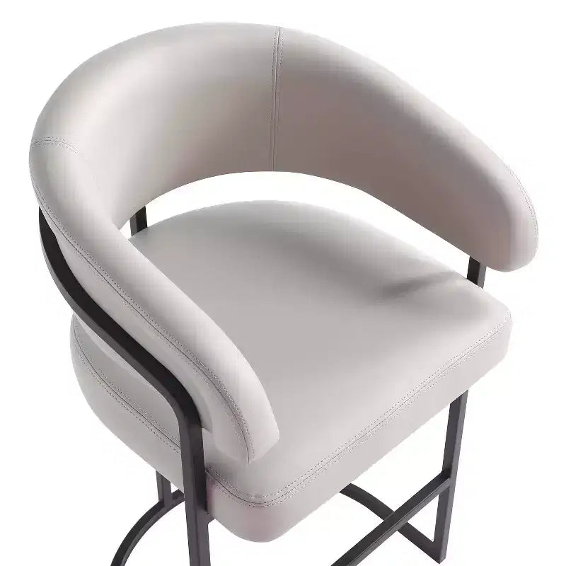 Tabouret de bar moderne en similicuir