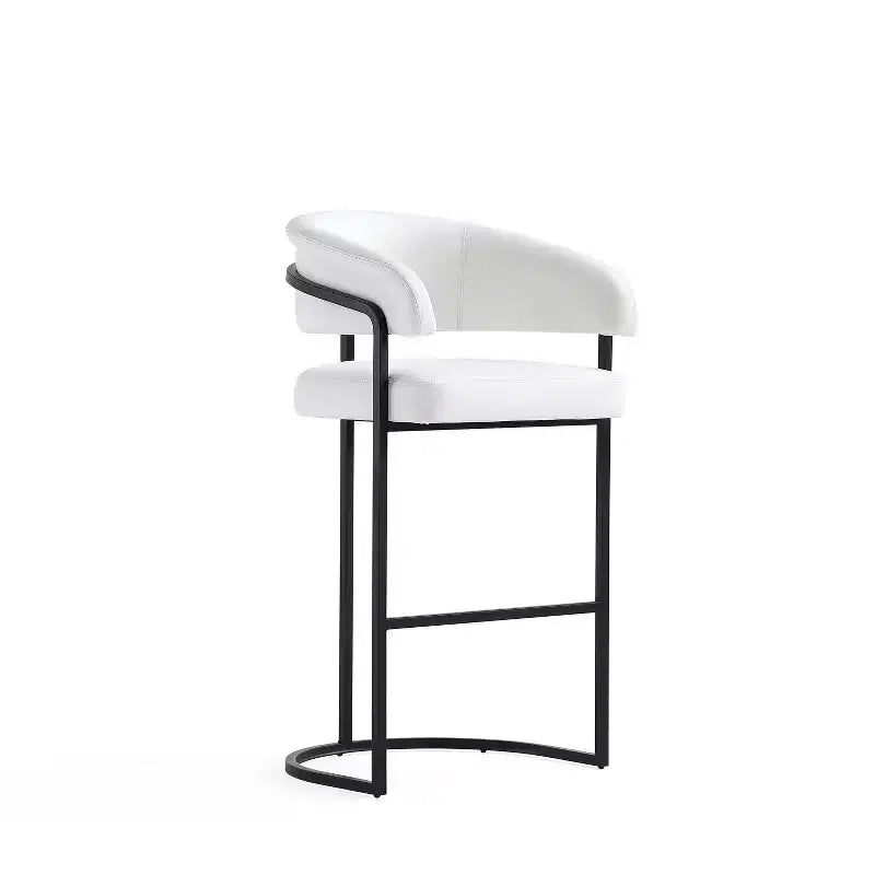 Tabouret de bar moderne en similicuir