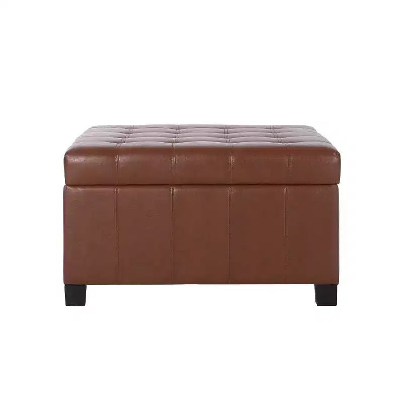 Banquette de rangement en similicuir