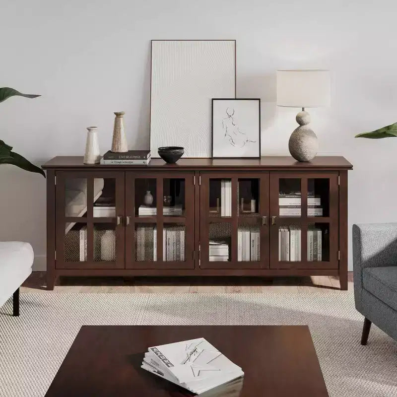 Armoire de rangement large à 4 portes