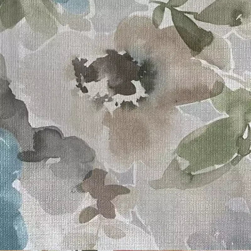 Fauteuil à accoudoirs roulés traditionnel avec clous décoratifs couleur étain à motif floral