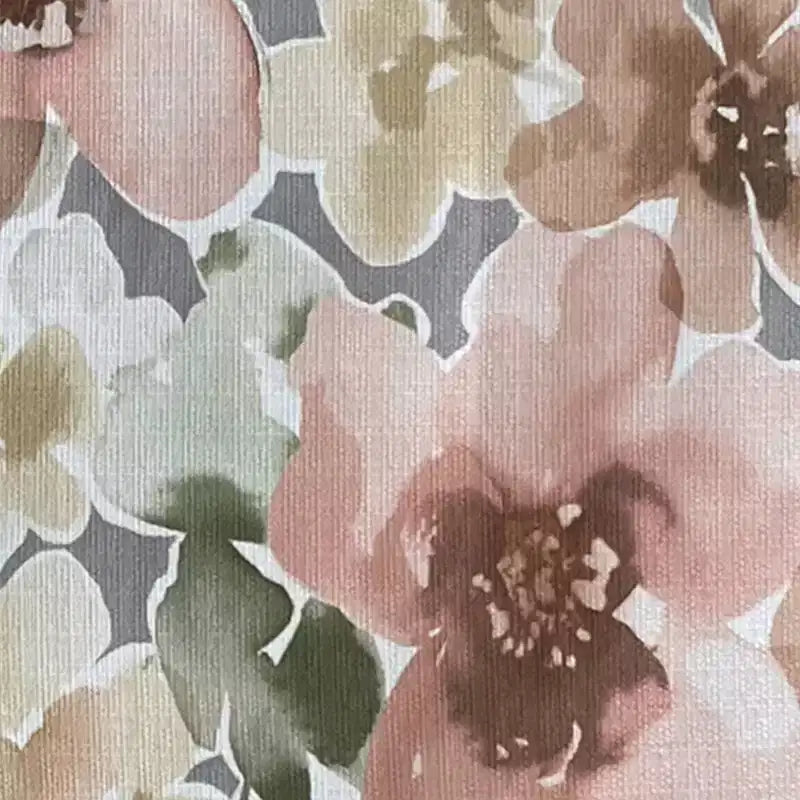 Fauteuil à accoudoirs roulés traditionnel avec clous décoratifs couleur étain à motif floral