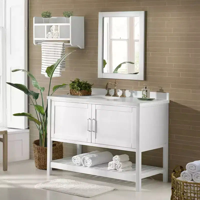 Meuble sous-vasque blanc