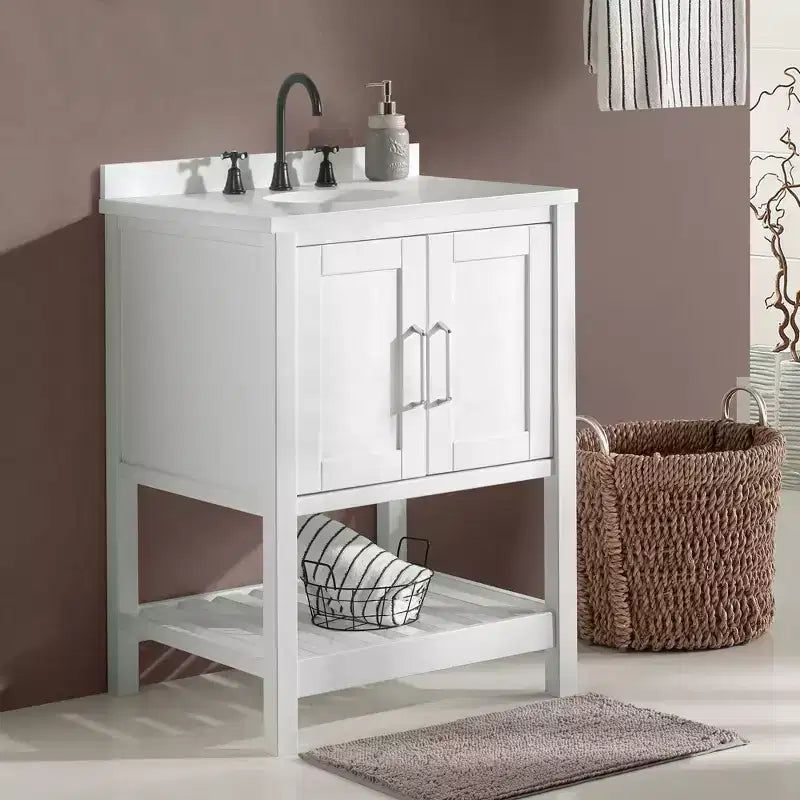 Meuble sous-vasque blanc