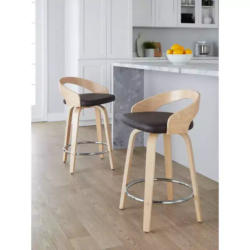 Ensemble de 2 tabourets de bar pivotants de 24 pouces