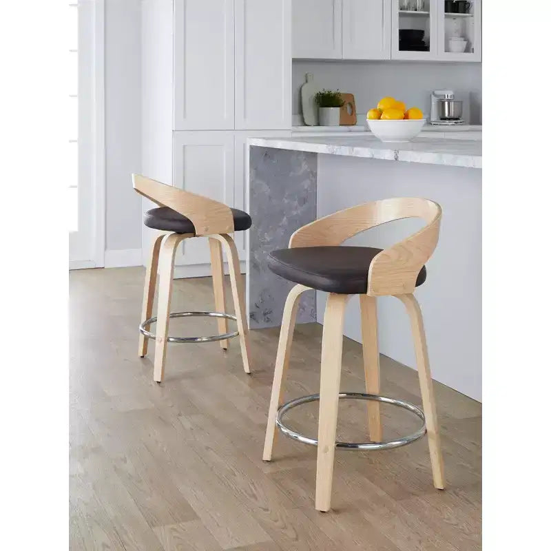 Ensemble de 2 tabourets de bar pivotants de 24 pouces
