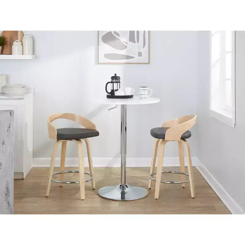 Ensemble de 2 tabourets de bar pivotants de 24 pouces